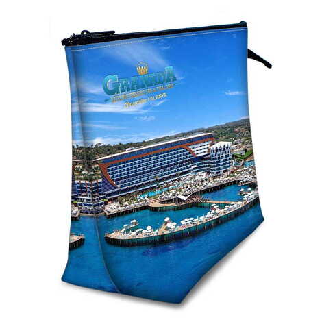 Toptan Otel Temalı Myros Küçük Körüklü Makyaj Çantası 145x220x70 mm - 2