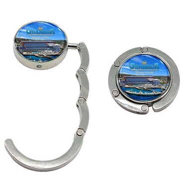 Hotel Themed Metal Folding Purse Hook For Table 45 mm