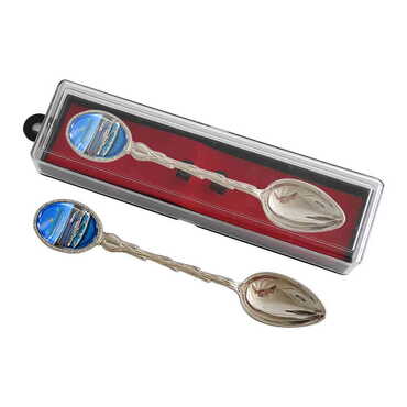 Myros - Otel Temalı Myros Metal Hatıra Kaşık 25x130 mm