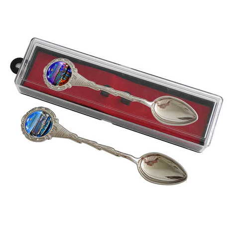 Hotel Themed Collectible Souvenir Metal Tea Spon With Giftbox 25x130 mm - 1