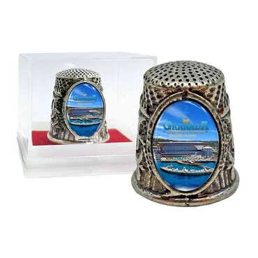 Toptan Otel Temalı Myros Metal Oval Yüksük 20x25 mm - Myros