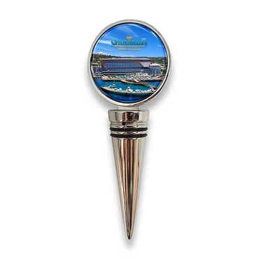 Hotel Themed Metal Wine Bottle Stopper 45x115x20 mm