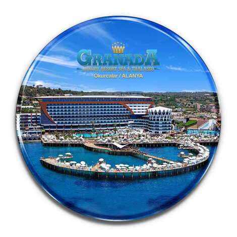 Toptan Otel Temalı Myros Yuvarlak Magnet 67 mm - 1