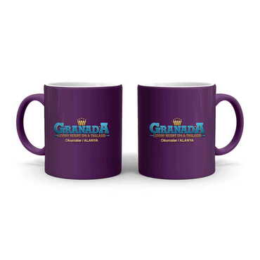 Hotel Themed Customised Serigraphy Printed Ceramic Mug 82x90 mm - 5