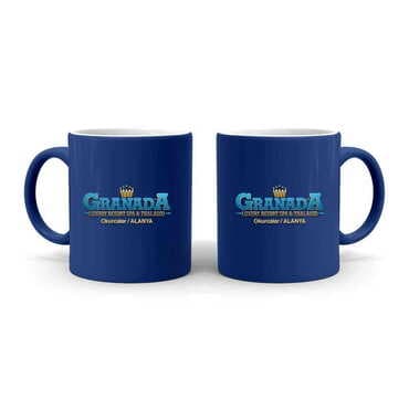 Hotel Themed Customised Serigraphy Printed Ceramic Mug 82x90 mm