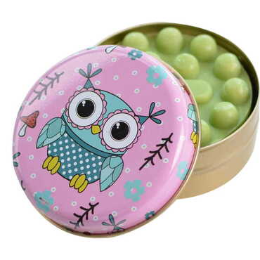 Owl Themed Custom Print Metal Tin Soap Box - Thumbnail