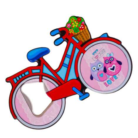 Owl Themed UV Bicycle Bottle Opener - 2