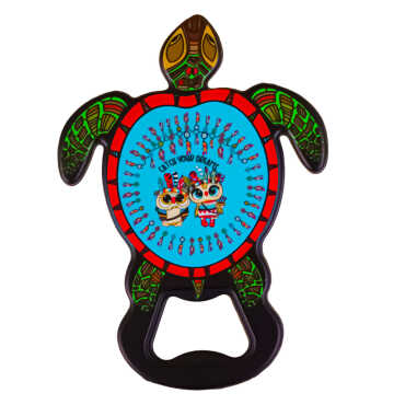 Owl Themed UV Printed Turtle Bottle Opener - 1