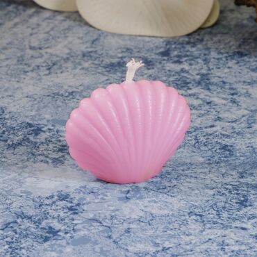 Oyster Shaped Candle 6X3 Cm - Thumbnail