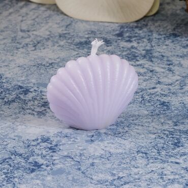 Oyster Shaped Candle 6X3 Cm - Thumbnail