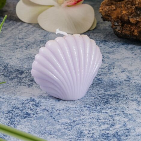 Oyster Shaped Candle 9X5 Cm