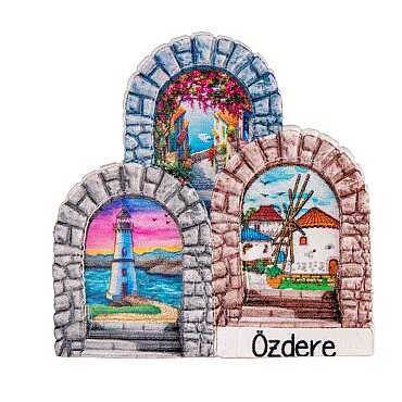 Özdere Temalı Myros Yöresel Polyester Magnet - Myros