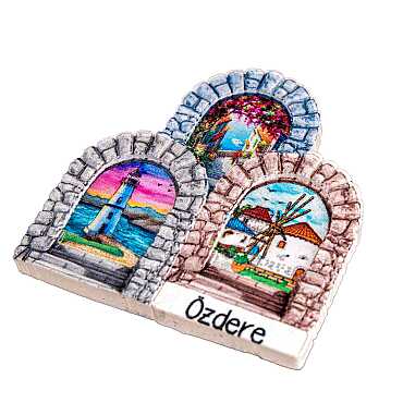 Özdere Temalı Myros Yöresel Polyester Magnet - 7
