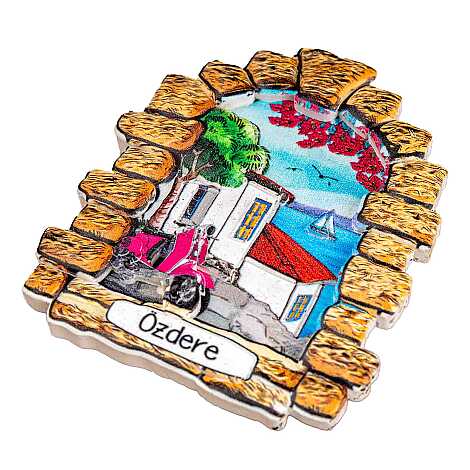 Özdere Temalı Myros Yöresel Polyester Magnet - 3
