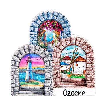 Özdere Temalı Myros Yöresel Polyester Magnet - 4