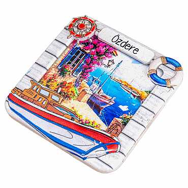 Özdere Temalı Myros Yöresel Polyester Magnet - 6