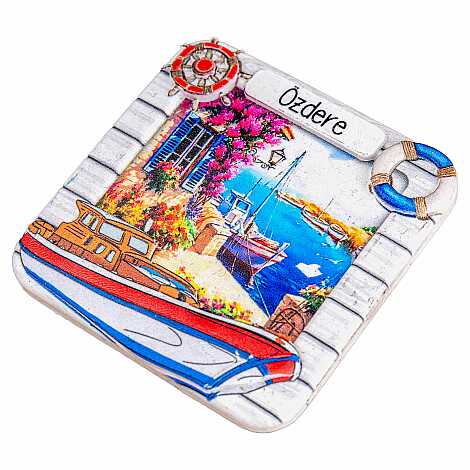 Özdere Temalı Myros Yöresel Polyester Magnet - 6