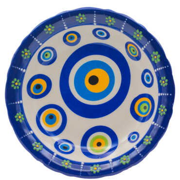 Özel Kabartma Nazar 17 Cm Yemek Tabağı 170X38 Mm