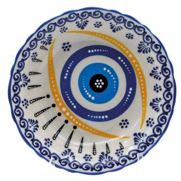 Special Embossed Evil Eye 17 cm Dinner Plate 170x38 mm - 3