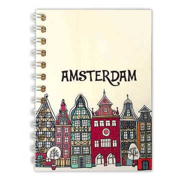 Toptan Özelleştirilebilir Ahşap Kapaklı Defter 120x170 mm - Standart
