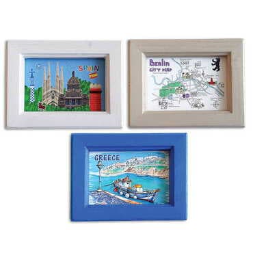 Customazible Small Wooden Printed Frame 120x150 mm
