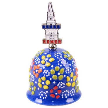 Customazible Turkish Ceramic Collectible Souvenir Bell - 6