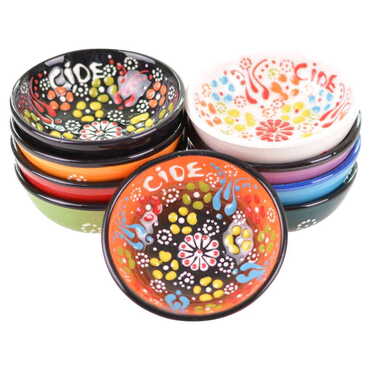 Customazible Turkish Ceramic Relief Bowl 8 cm - 2
