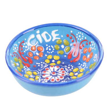 Customazible Turkish Ceramic Relief Bowl 8 cm - 3