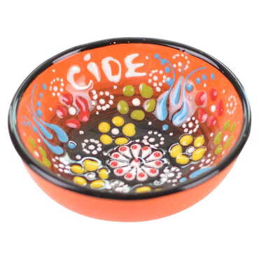 Customazible Turkish Ceramic Relief Bowl 8 cm - 5