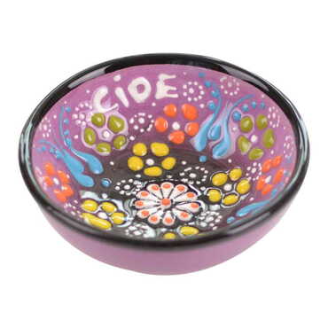 Customazible Turkish Ceramic Relief Bowl 8 cm - 6