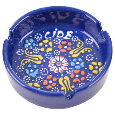 Customazible Turkish Ceramic Relief Ashtray Medium Size