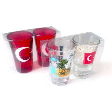 Customazible Shot Glass Set of 2 Pcs