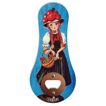 Customazible Classic Shaped Printed MDF Wooden Bottle Opener 170x79 mm