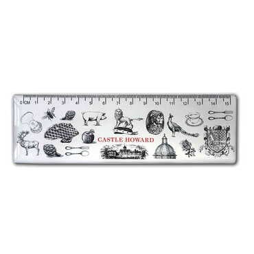 Customazible Epoxy Dome Souvenir Magnetic Ruler Magnet 165x50 mm