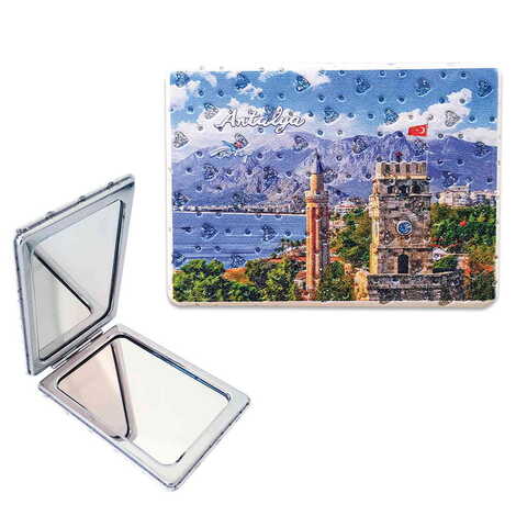 Toptan Özelleştirilebilir Myros Dikdörtgen Özelleştirilmiş Pu Ayna 85x62x11 mm - 1