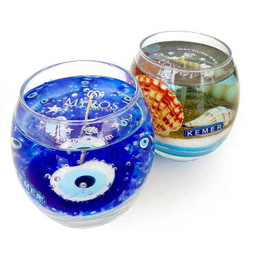 Customazible Glass Transparent Gel Candle - Myros