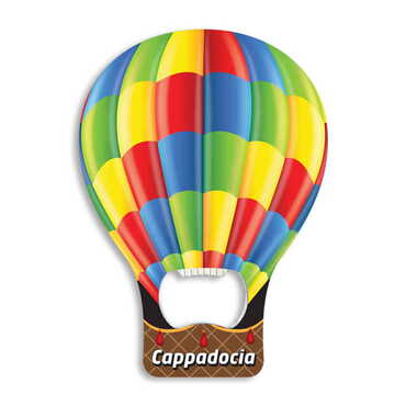 Customazible Baloon Shaped Metal Magnetic Bottle Opener 102x73 mm