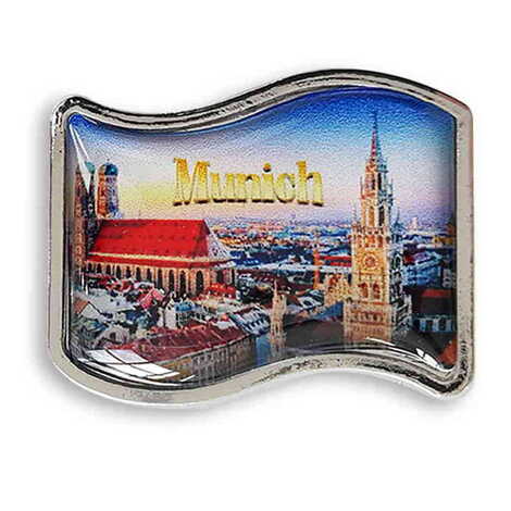 Özelleştirilebilir Myros Metal Bayrak Rozet 25x20 mm