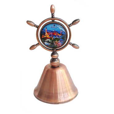 Toptan Özelleştirilebilir Myros Metal Bronz Renk Dümen Çan - Myros