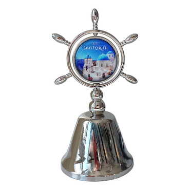 Customazible Collectible Souvenir Double Face Metal Spinner Rudder Bell 44x92 mm