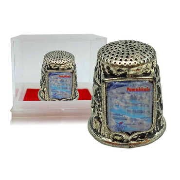Customazible Collectible Souvenir Thimble With Gift Box - Shield Shape 20x25 mm