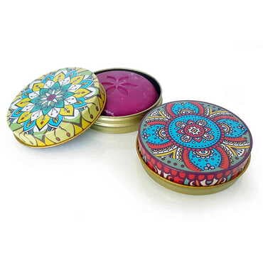 Customazible Small Round Tin Gift Box 68 mm