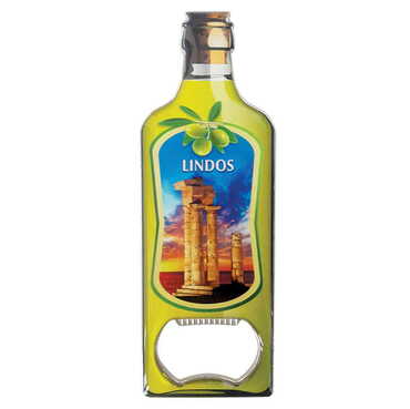 Myros - Özelleştirilebilir Myros Metal Yağ Şişesi Açacak Magnet 115x39 mm