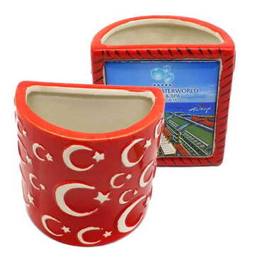Myros - Özelleştirilebilir Myros Seramik Ayyıldız Kalemlik