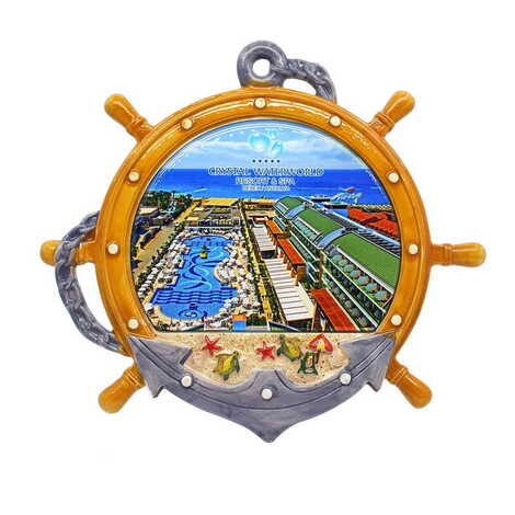 Toptan Özelleştirilebilir Myros Seramik Büyük Çapa Tabak 26 cm - 1