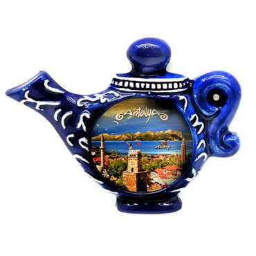 Customazible Ceramic Pot Shaped Fridge Magnet