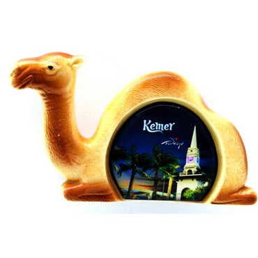 Customazible Ceramic Camel Shaped Fridge Magnet