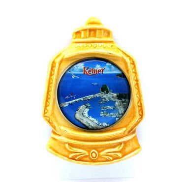Customazible Ceramic Lighthouse Shaped Fridge Magnet