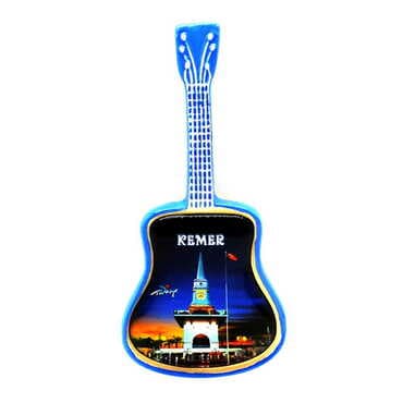 Customazible Ceramic Guitar Shaped Fridge Magnet