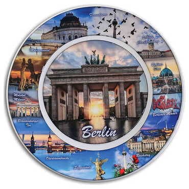 Customazible Customised Ceramic Epoxy Souvenir Plate 20 cm